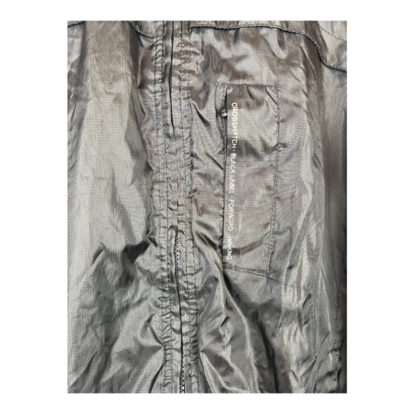 Crosshatch Womens Windbreaker Jacket Black Full Zip Pockets Waist Length M - Picture 6 of 8